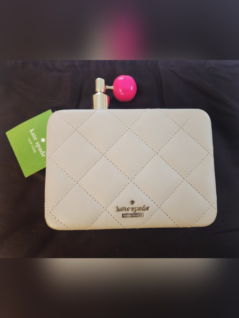 NWT Kate Spade Perfume Bottle Clutch